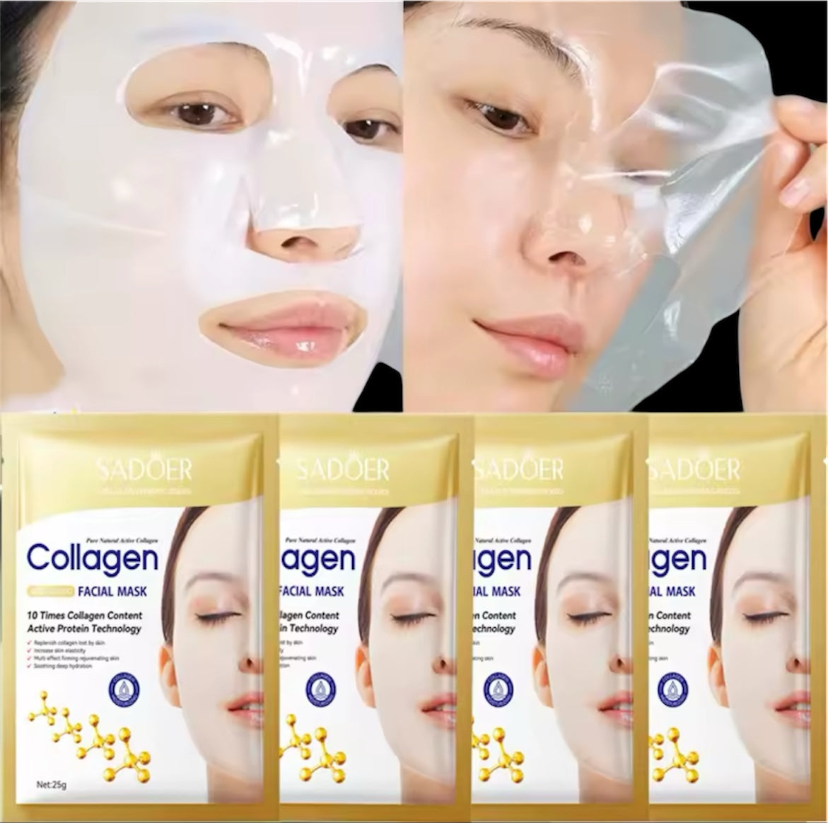 MASQUE BIO AU COLLAGÈNE